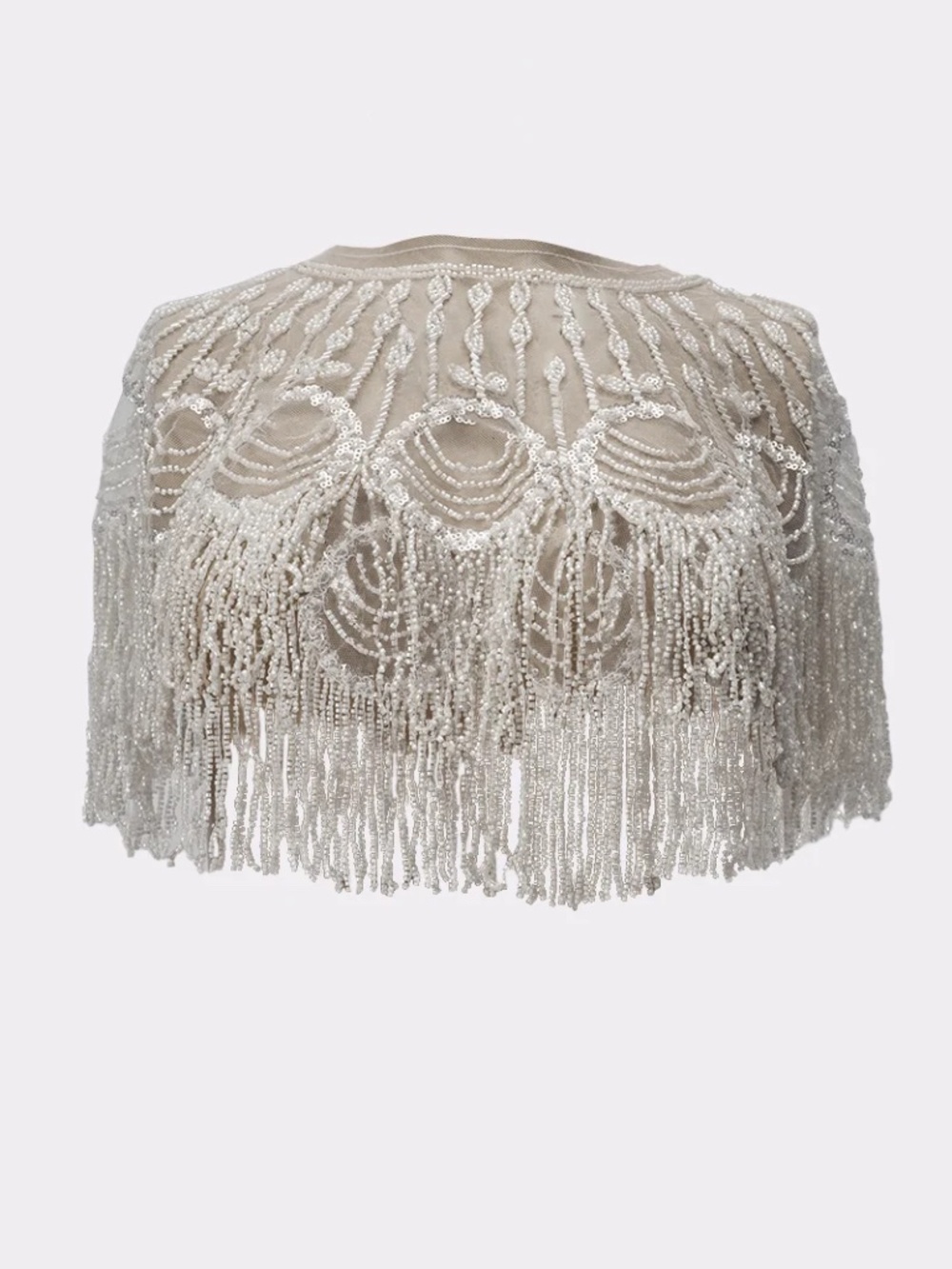 Embellished Cape Poncho